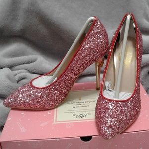 Sailor Moon Crystal Sparkle Pink Glitter Heels 235